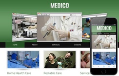 Medico Hospital Mobile Website Template