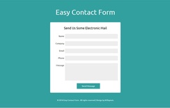 Easy Contact Form Responsive Widget Template