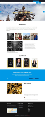 Machined Industrial Category Bootstrap Responsive Web Template