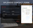 Splendid Contact Form Flat Responsive Widget Template