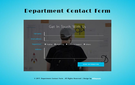 Department Contact Form a Responsive Widget Template