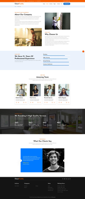 CleanFreshly Website Template