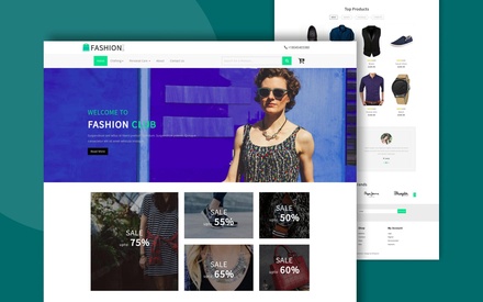 Fashion Club an Ecommerce Online Shopping Bootstrap responsive Web Template