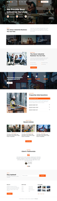 Secttore a multipage industrial website template