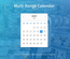 Multi Range Calendar Widget Flat Responsive Widget Template.