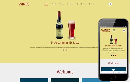 Wines a Restaurant category Flat Bootstrap Responsive  Web Template