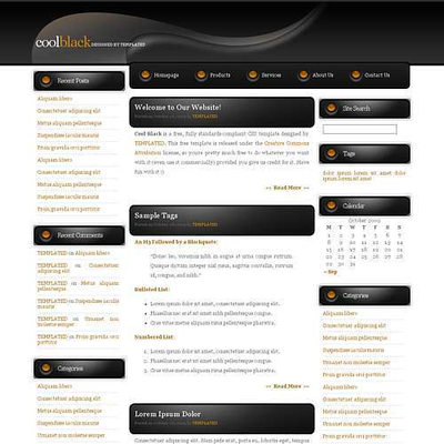 Coolblack: CSS Templates | TEMPLATED