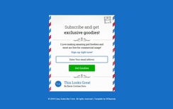 Easy Subscribe Form Responsive Widget Template