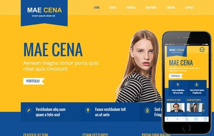 Mae Cena Corporate Multipurpose Flat Bootstrap Responsive Web Template