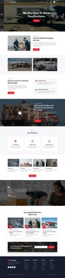 Transpolar a transportation related website template