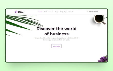 Deal Website Template