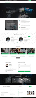 Corporation Corporate Category Bootstrap Responsive Web Template