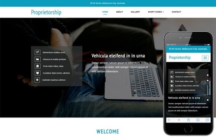 Proprietorship a Corporate Category Bootstrap Responsive Web Template