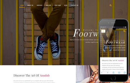 Footwear a Fashion Category Bootstrap Responsive Web Template