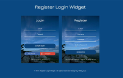 Register Login Widget Flat Responsive Widget Template