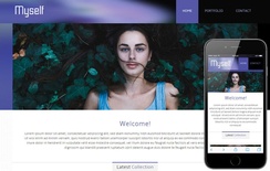 Myself personal portfolio Mobile Website Template