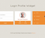 Login Profile Responsive Widget Template