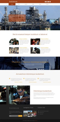 Indolence an Industrial category Flat bootstrap Responsive  Web Template