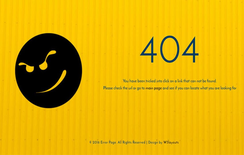 Error Page a Flat Responsive Widget Template