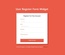 User Register Form Responsive Widget Template