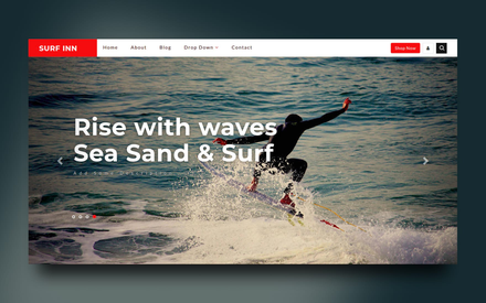 Surf Inn Sports Category Bootstrap Responsive Web Template