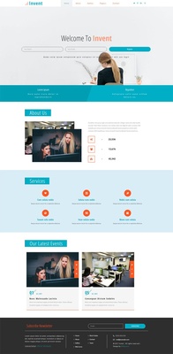 Invent a Corporate Business Category Bootstrap Responsive Web Template