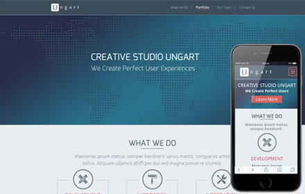 Ungart a Singlepage Multipurpose Flat Bootstrap Responsive web template