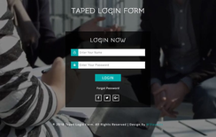 Taped Login Form Responsive Widget Template