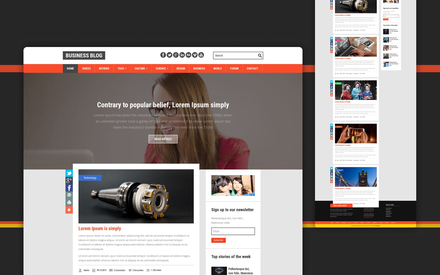 Business Blog a Blogging Category Flat Bootstrap Responsive Web Template