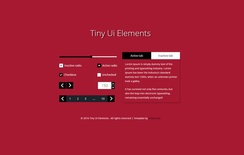 Tiny UI Elements Responsive Widget Template