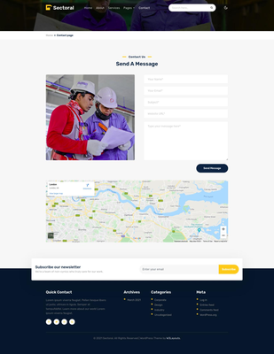 Sectoral Website Template