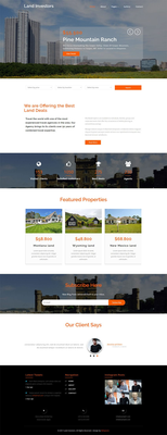 Land Investors Real Estates Category Bootstrap Responsive Web Template