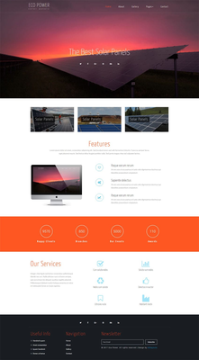 Eco Power an Industrial Category Bootstrap Responsive Web Template