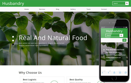 Husbandry Agriculture Category Bootstrap Responsive Web Template