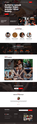 LivSaverz a charity related website template