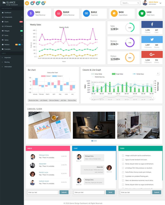 Glance Design Dashboard – Bootstrap Responsive Website Template