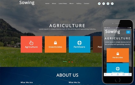 Sowing Agriculture Category Bootstrap Responsive Web Template