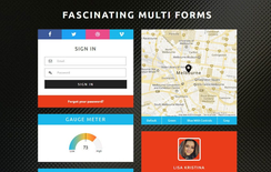 Fascinating Multi Forms Flat Responsive Widget Template