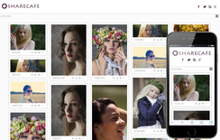 Share Cafe Gallery Mobile Website Template