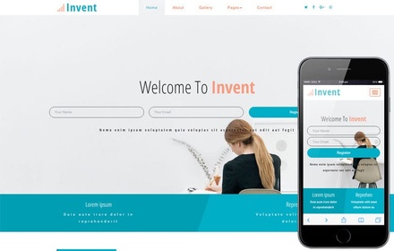 Invent a Corporate Business Category Bootstrap Responsive Web Template