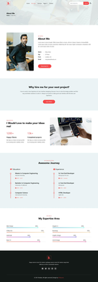 Biodata a Personal Portfolio Website Templates