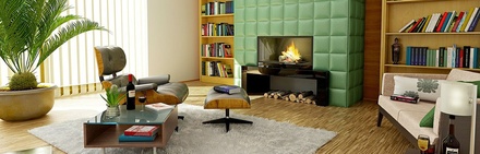 Retro House interior architects Mobile Website Template