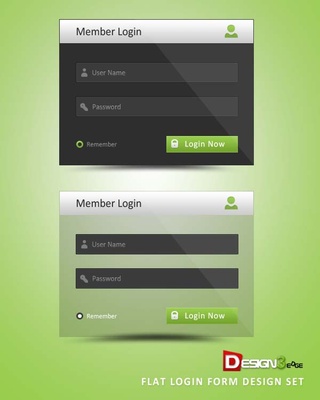 Member Login Form Responsive Widget Template