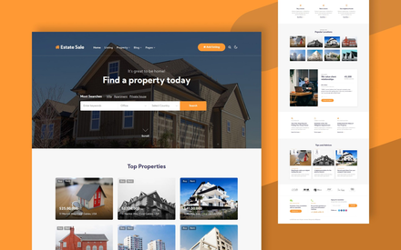 Estate Sale Website Template