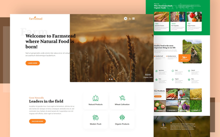 Farmstead Website Template