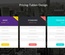 Flat Pricing Tables Design Widget Template