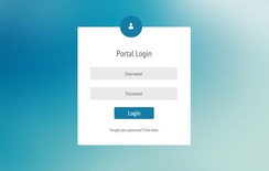 Portal Login Form Responsive Widget Template