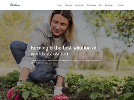 AgriCulture Bootstrap Website Template | BootstrapMade