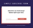 Simple Subscribe Form Responsive Widget Template