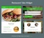 Restaurant Tabs Widget Flat Responsive Widget Template